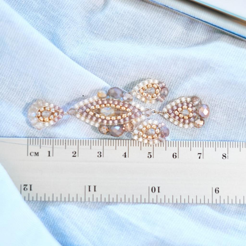 Chandelierohrringe Modell Klara in Rosé - Image 3