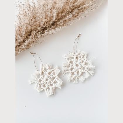 Makramee Schneeflocke