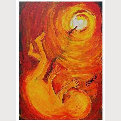 Billet Kunstdruck "Geburt"