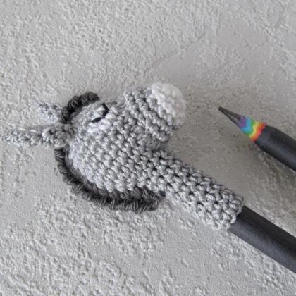 Esel Bleistift, Häkeltier mit Stift - Image 4