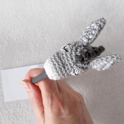 Esel Bleistift, Häkeltier mit Stift - Image 3