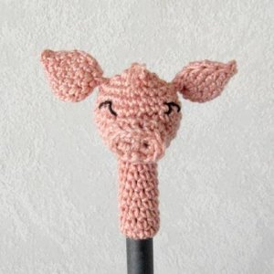 Schweinchen Bleistift Topper, Glücksbringer