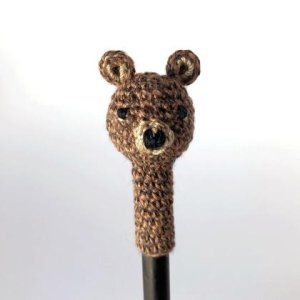 Bär Bleistift, Topper mit Stift