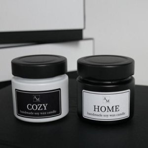 BLACK & WHITE Kerzen aus Sojawachs