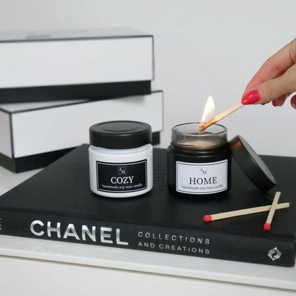 BLACK & WHITE Kerzen aus Sojawachs - Image 3