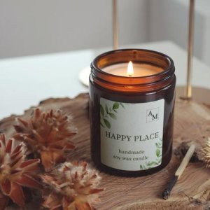 HAPPY PLACE Kerze aus Sojawachs