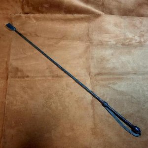 Springreitgerte aus Känguruleder 750mm