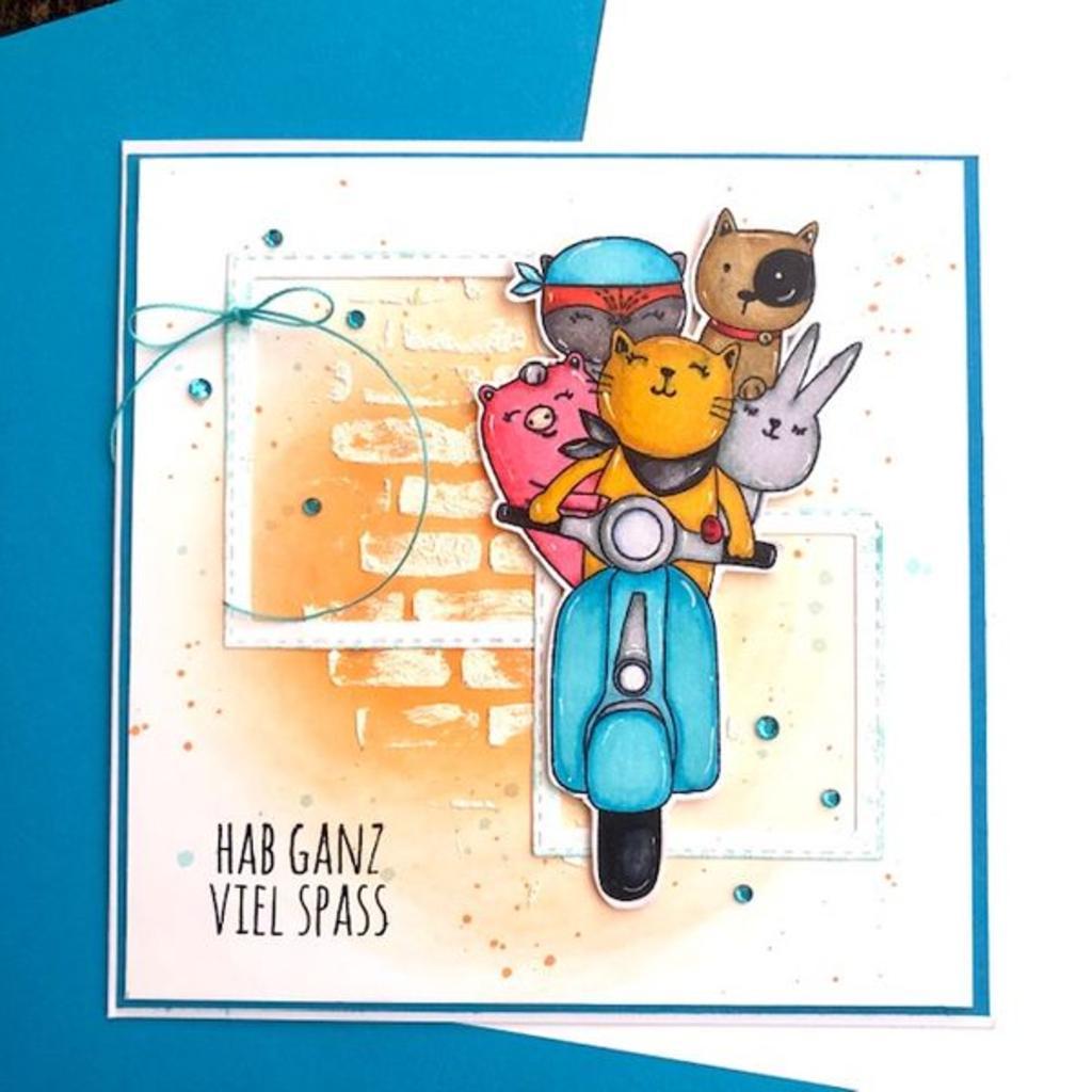 Glückwunschkarte ROLLERBANDE