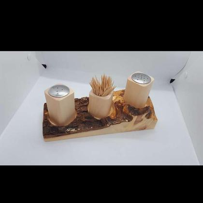 Zirbenholz Salz-Pfefferstreuer