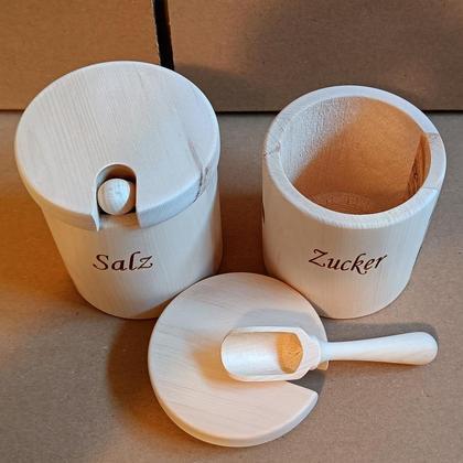 Zirbenholz Salz-Zuckerdose - Image 2