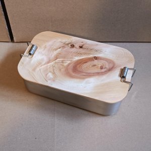 Zirbenholz Lunchbox/Brotdose