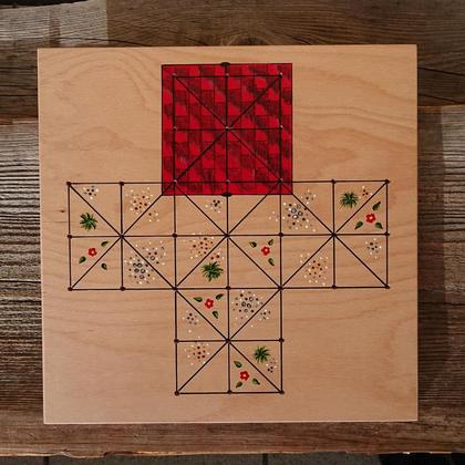 Brettspiel * Fuchs und Henne * eckig * natur - Image 3