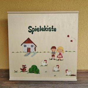 SpieleKiste * 44cm * mit Wunschtext