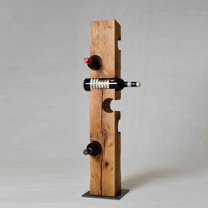 Weinständer 100cm Eiche - geölt- Einzelstück -