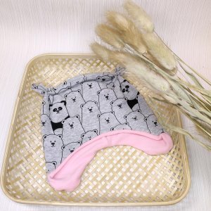 Ohrenmütze – Panda rosa