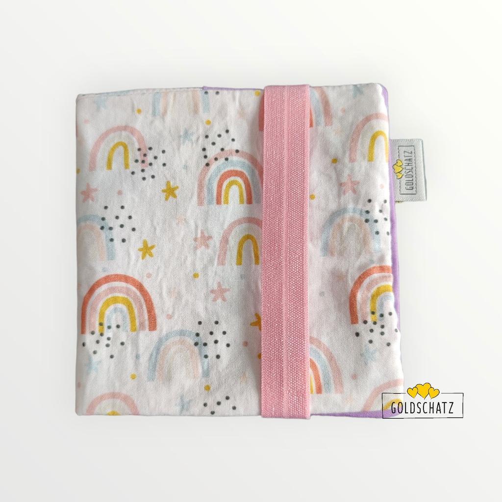 Mini-Buch-Hülle Regenbogen