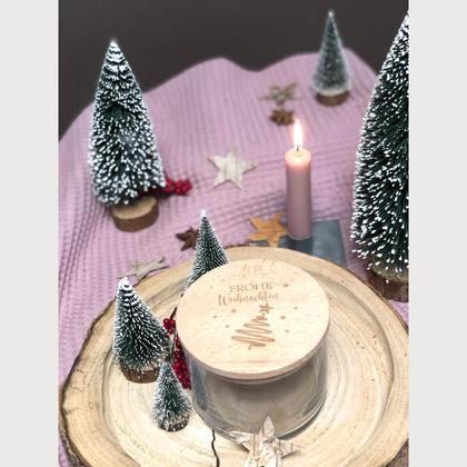Vorratsglas "Frohe Weihnachten mit Tannenbaum"