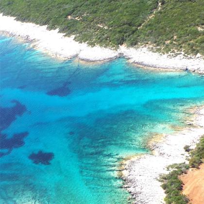 Knautschkette Türkis-Gold - Image 3