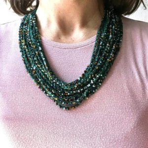 Halskette Troja grün