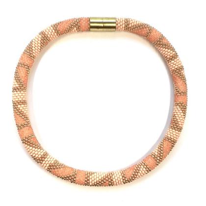 Halskette pastell rosa