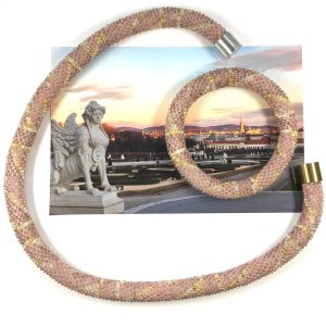 Schmuckset „sanftes Morgenrosa“