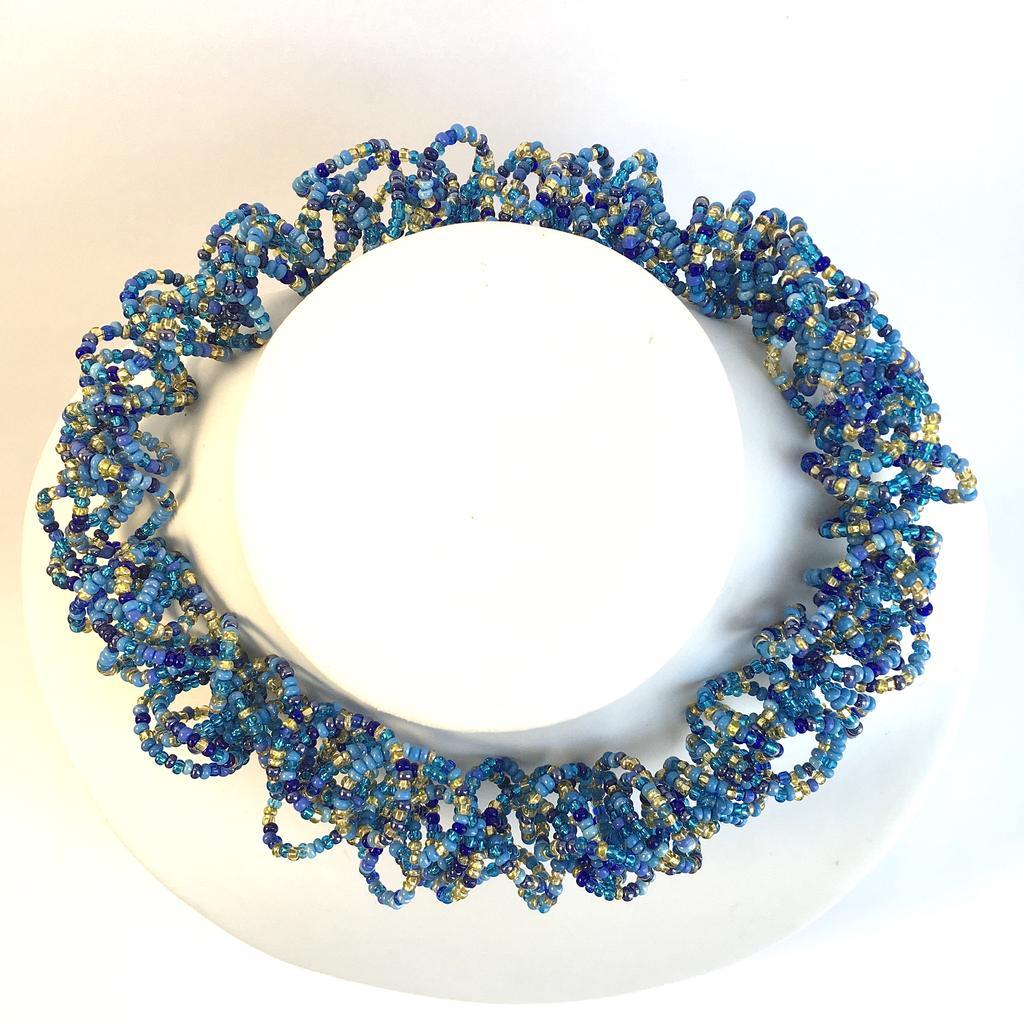 Knautschkette Jeansblau