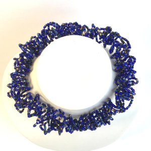 Knautschkette dunkelblau