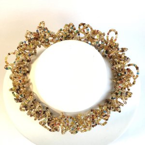 Knautschkette Bernstein, Sand, Bunt