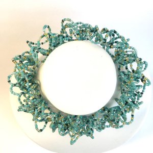 Knautschkette türkis