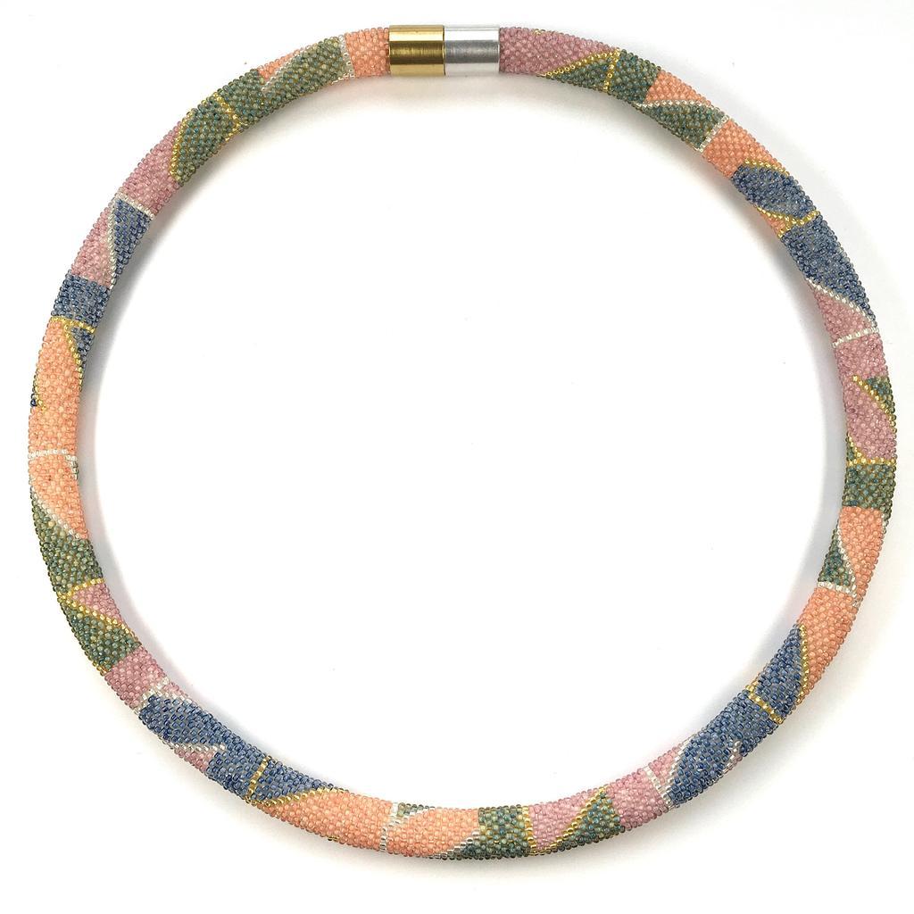 Miniperlen Halskette Pastell