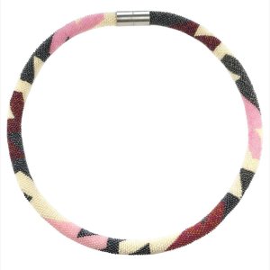 Miniperlen Halskette „Rosenbogen“