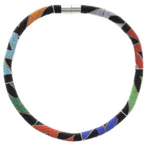 Miniperlen Halskette „Augenfalter“