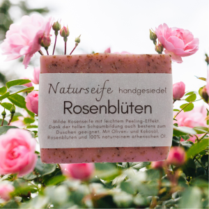 Naturseife ROSENBLÜTEN handgesiedet