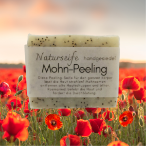 Naturseife MOHN-PEELING handgesiedet