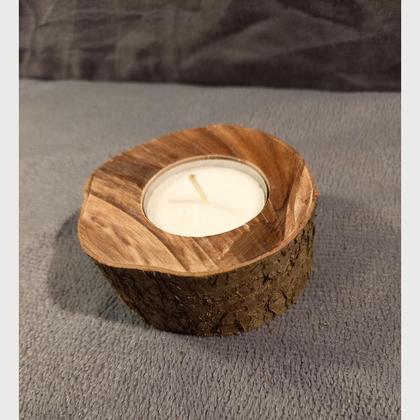 Kerzenhalterung aus Haslnussholz - Image 2