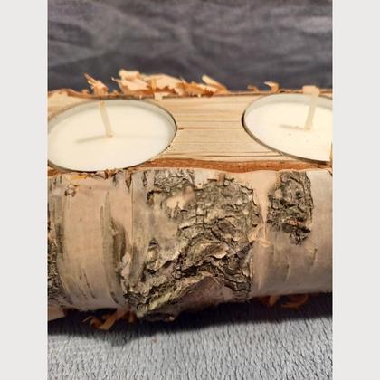 Kerzenhalterung aus Holz - Image 4