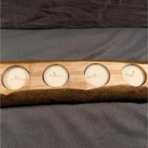 Kerzenhalterung aus Holz