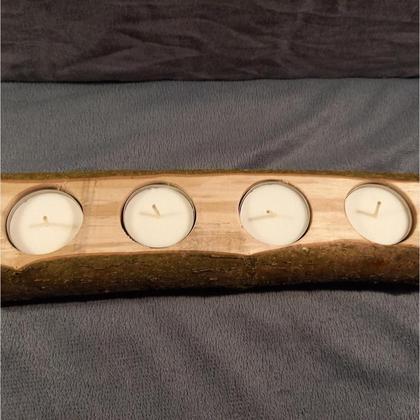 Kerzenhalterung aus Holz
