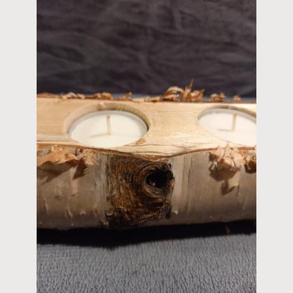 Kerzenhalterung aus Holz - Image 3