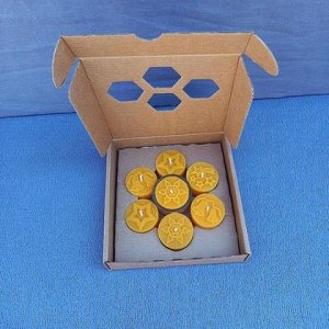 Bienenwachskerzen, Teelichter-Set Weihnachten 7Stk.