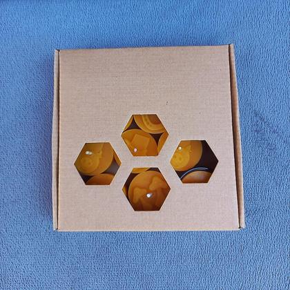 Geschenkset, Bienenwachs Teelichter-Set Glücksbringer 12Stk. - Image 3