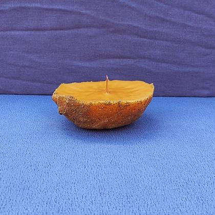 Bienenwachskerze, Sandkerze mit Holzdocht - Image 3