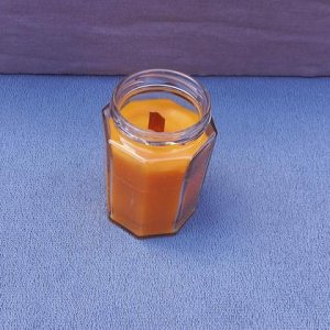 Bienenwachskerze, Kerze im Glas