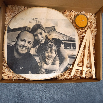 Geschenkebox Personalisierte Baumscheibe Ahorn - Image 2