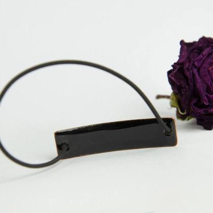 Katzen Armband aus Emaille, handgefertigt ,"MIAU" gezeichnetes Kätzchen - Image 4