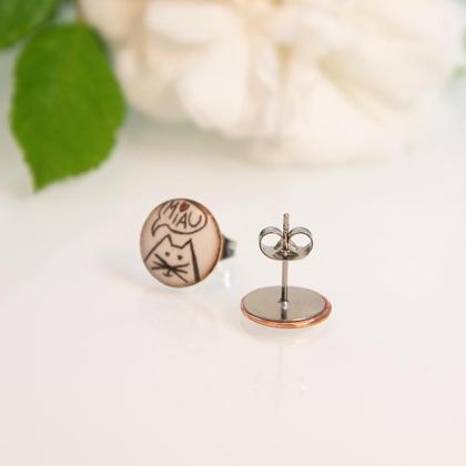 Ohrstecker klein rund