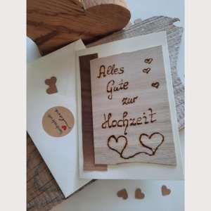 Hochzeitskarte mit Herz, Herzenswerk