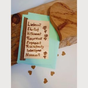 Schulschluss, Lehrerin, Holz, Herzenswerk