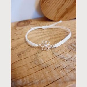 Makramee Armband geknüpft,  Blume