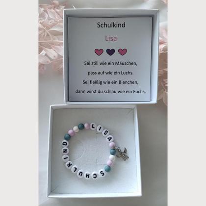 Baby/Kinder Namens Armband SCHULKIND